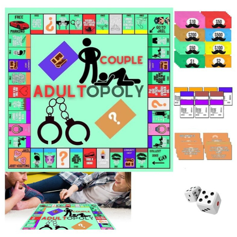 Board Game Festival - Couple Chessboard Monopolys Party Game, Adult