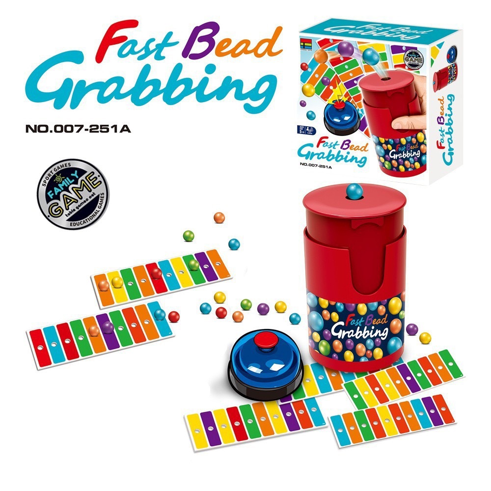 Board Game Name - Fast Bead Grabbing Board Game for