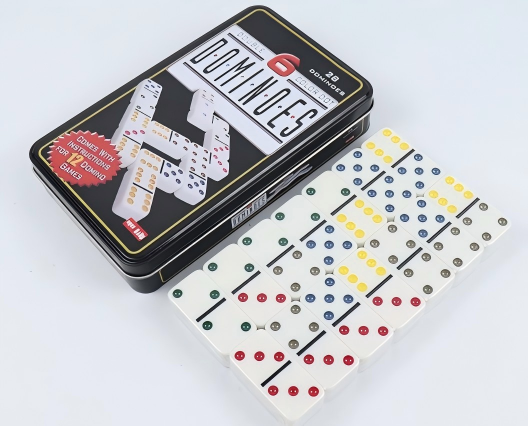 Board Game Box - ElegantMahj Double Six Dominoes Set for