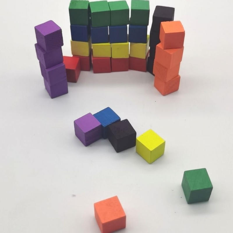 100Pcs/lots 10mm Wood Cubes Co - Board Game Sequence ulasan dan harga