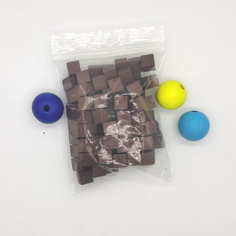 100Pcs/lots 10mm Wood Cubes Co - Board Game Sequence ulasan dan harga