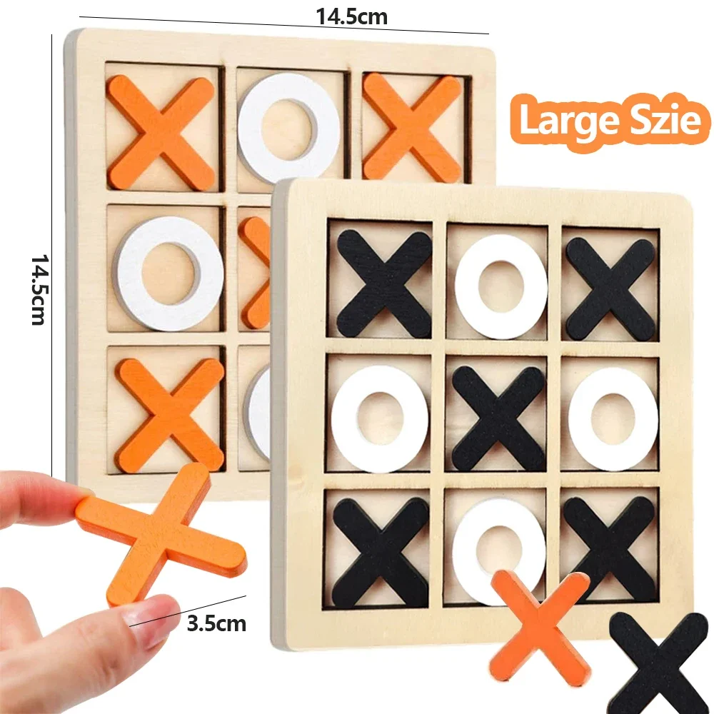 Wooden XO Tic Tac Toe Game Min - Board Game For 6 Years Old ulasan dan harga