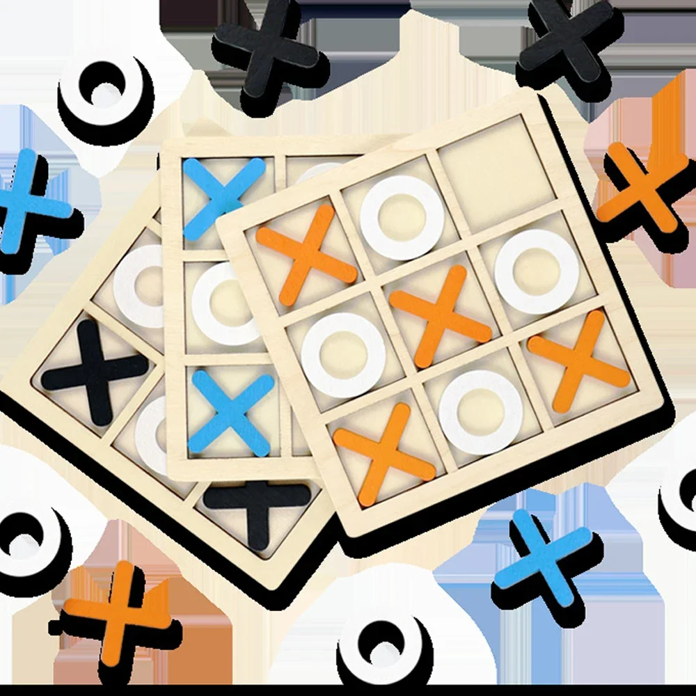 Wooden XO Tic Tac Toe Game Min - Board Game For 6 Years Old ulasan dan harga