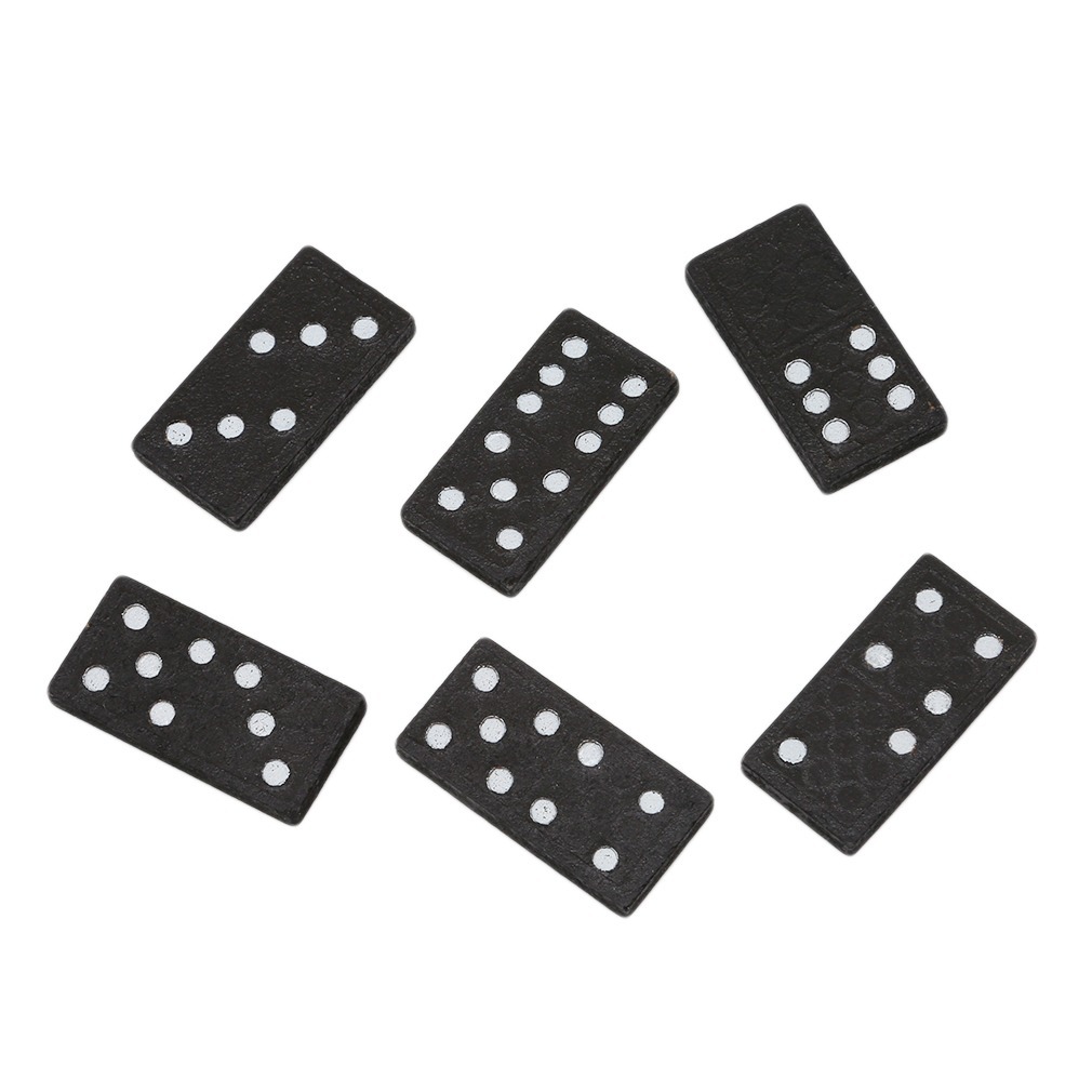 28 Pcs Black Dominoes Wooden B - Board Game Monopoli ulasan dan harga