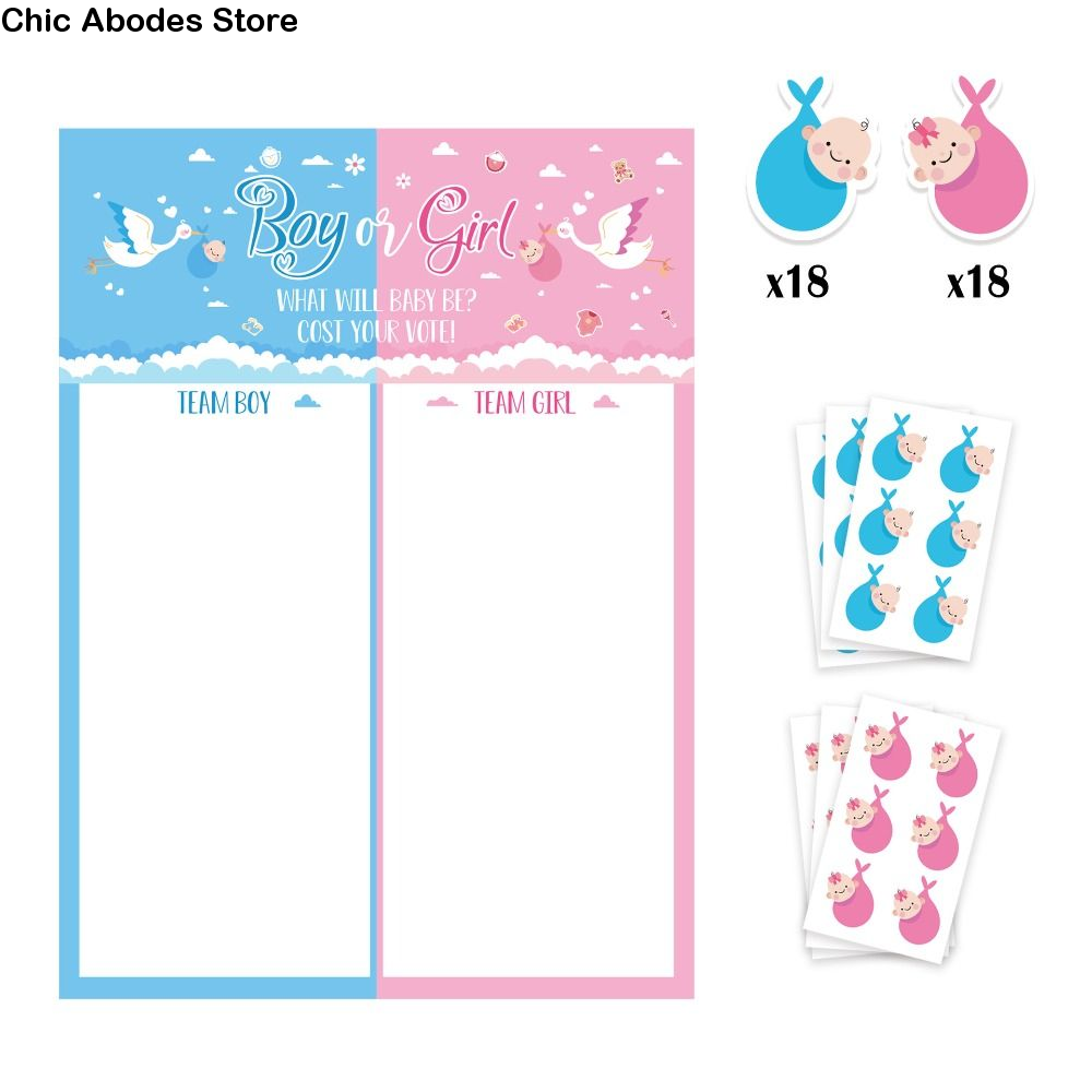 With Stickers Gender Revealed  - Board Game Festival ulasan dan harga
