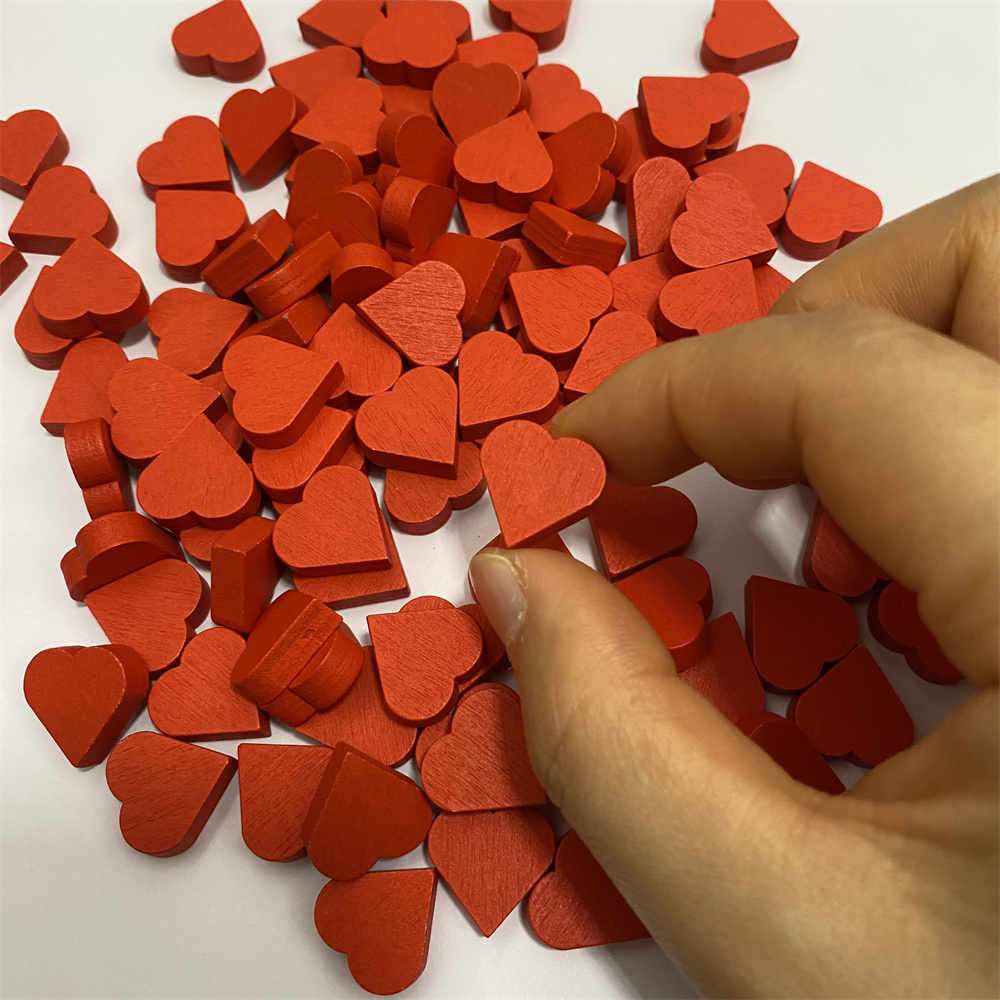 100Pcs 15mm*5mm Red Heart-Shap - Board Game Sequence ulasan dan harga