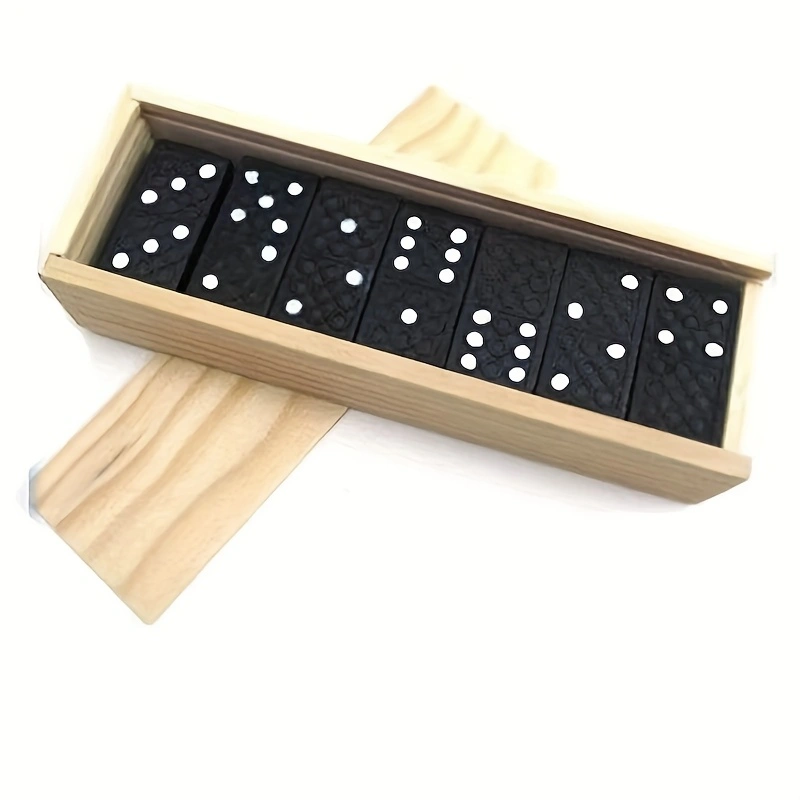 28pcs/box Mini Wooden Dominoes - Board Game Monopoli ulasan dan harga