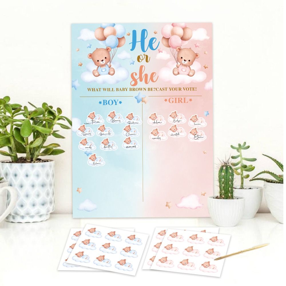 With Stickers Gender Revealed  - Board Game Festival ulasan dan harga