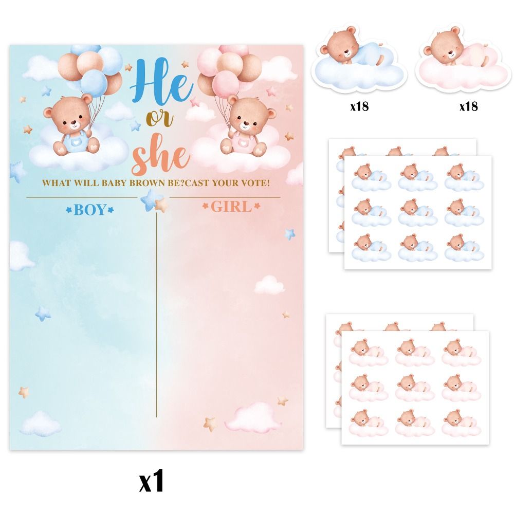 With Stickers Gender Revealed  - Board Game Festival ulasan dan harga