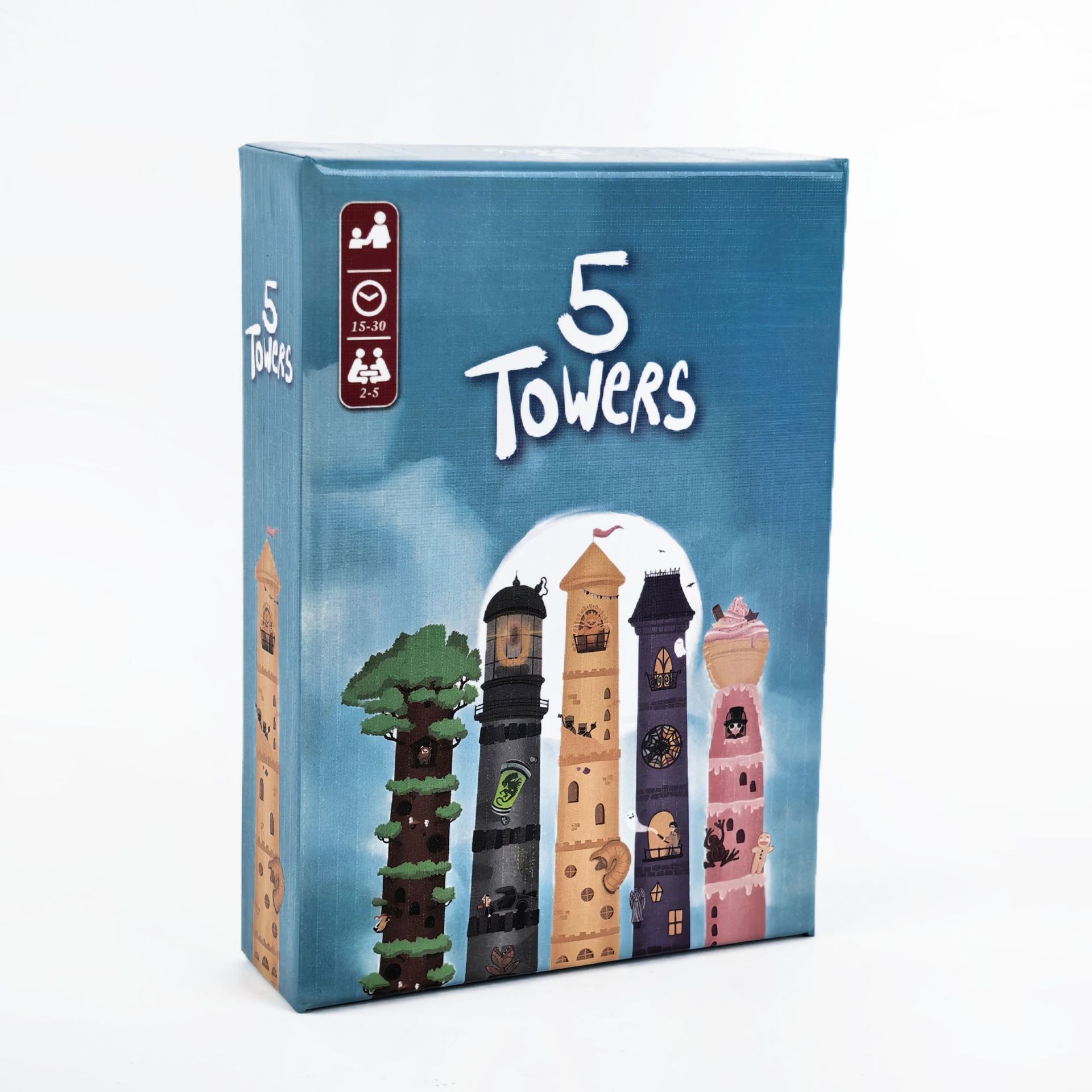 5 Towers Strategy Stacking Tow - Board Game For 5 Players ulasan dan harga
