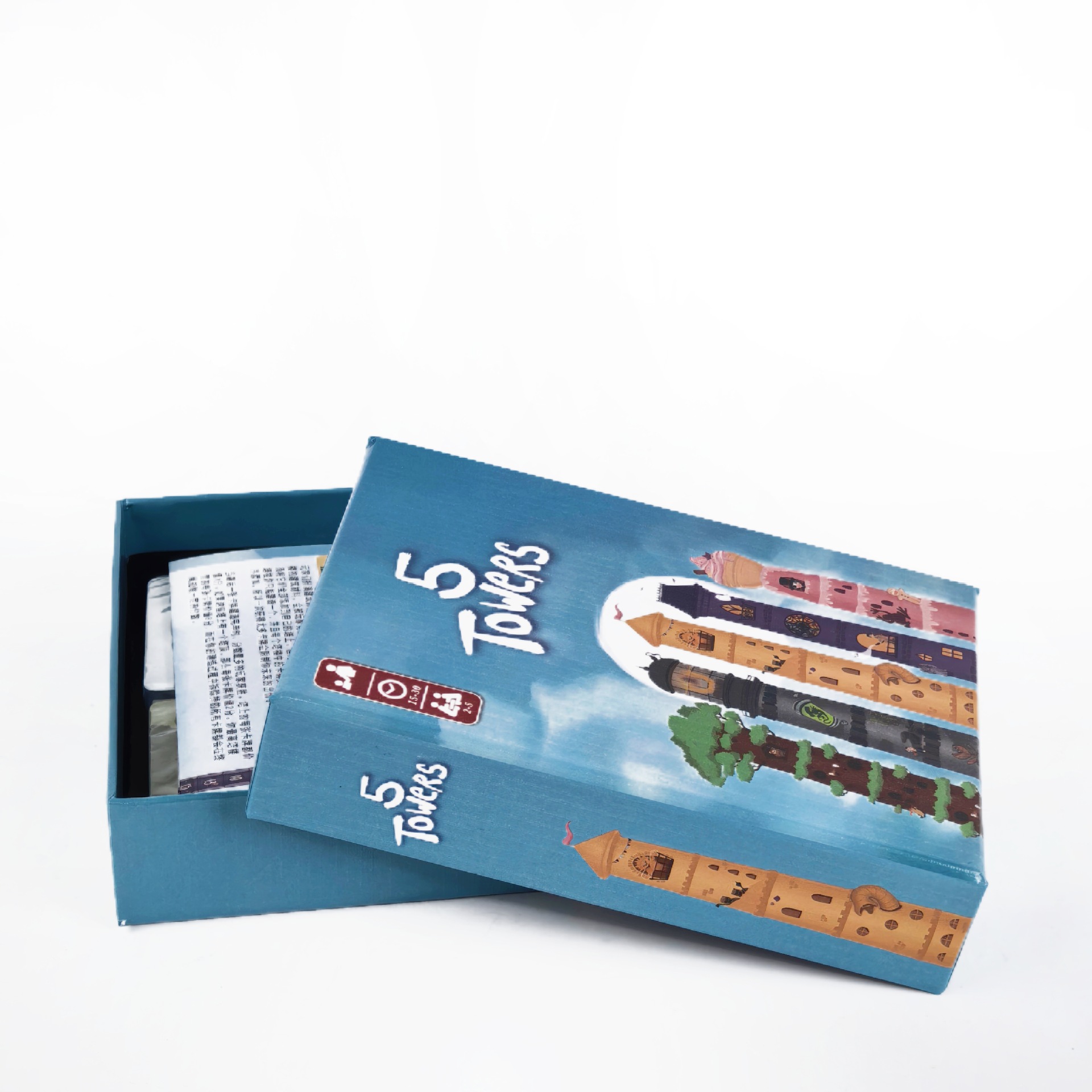 5 Towers Strategy Stacking Tow - Board Game For 5 Players ulasan dan harga