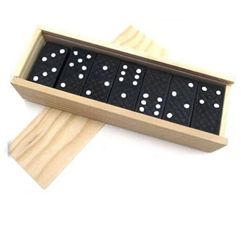 28pcs/Set Wooden Domino Board  - Board Game Monopoli ulasan dan harga