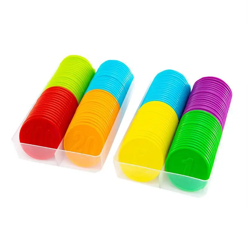 80pcs Plastic Chip Coin Set Le - Board Game Sequence ulasan dan harga