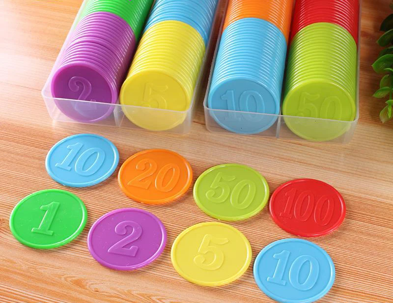 80pcs Plastic Chip Coin Set Le - Board Game Sequence ulasan dan harga