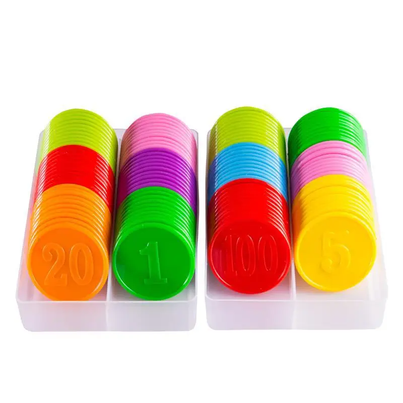 80pcs Plastic Chip Coin Set Le - Board Game Sequence ulasan dan harga