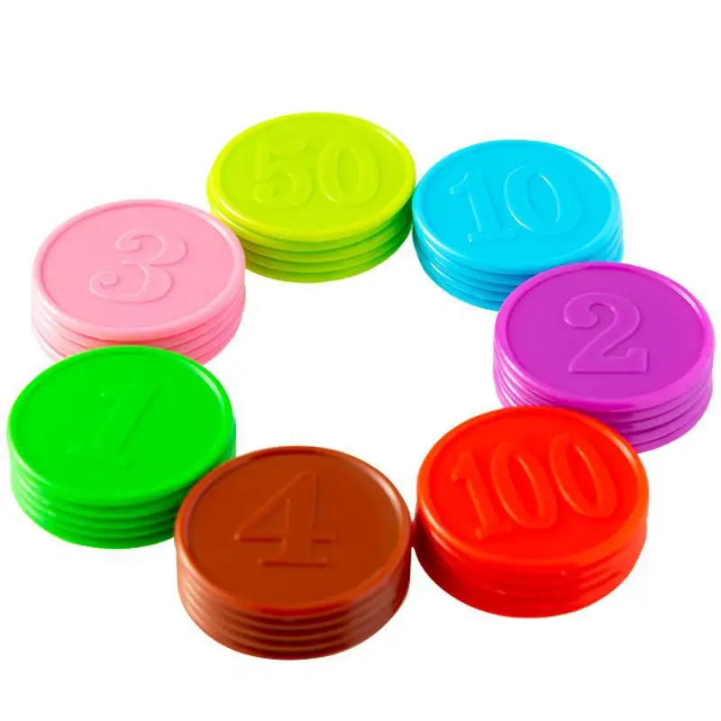 80pcs Plastic Chip Coin Set Le - Board Game Sequence ulasan dan harga