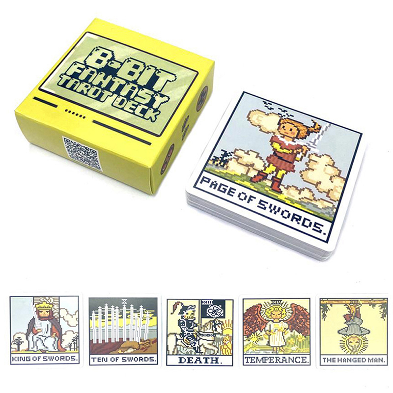 1Box 8 Bit Fantasy Tarot Deck  - Board Game Name ulasan dan harga