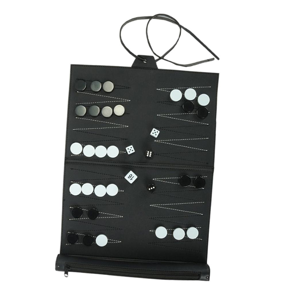 Vintage PU Leather Backgammon  - Board Game For 5 Players ulasan dan harga