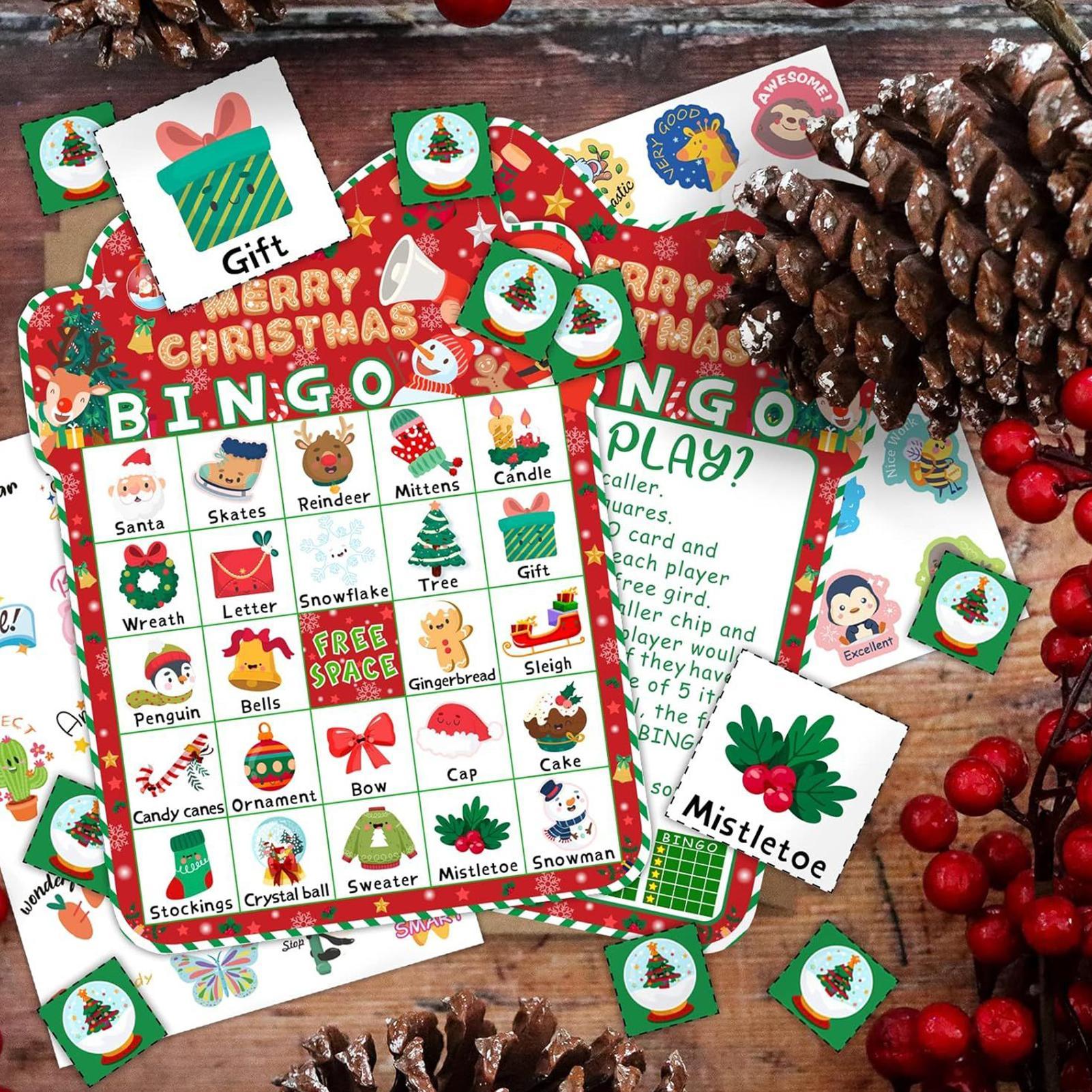 Christmas Bingo Cards Kids Chr - Board Game Festival ulasan dan harga