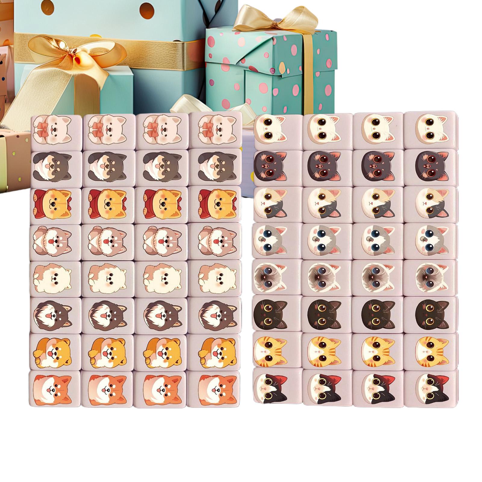 65Pcs mini Mahjong Board Games - Board Game Name ulasan dan harga