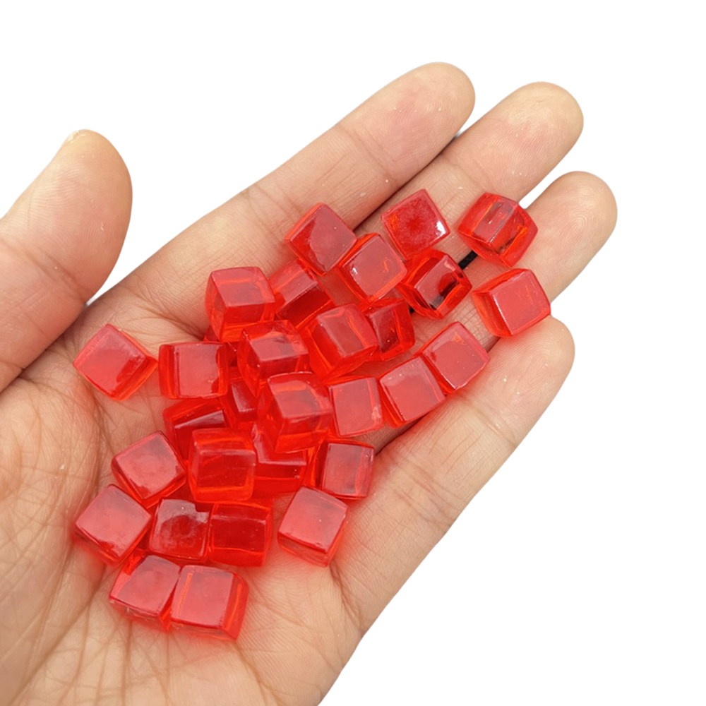 100Pcs/Set 8mm Transparent Squ - Board Game Sequence ulasan dan harga