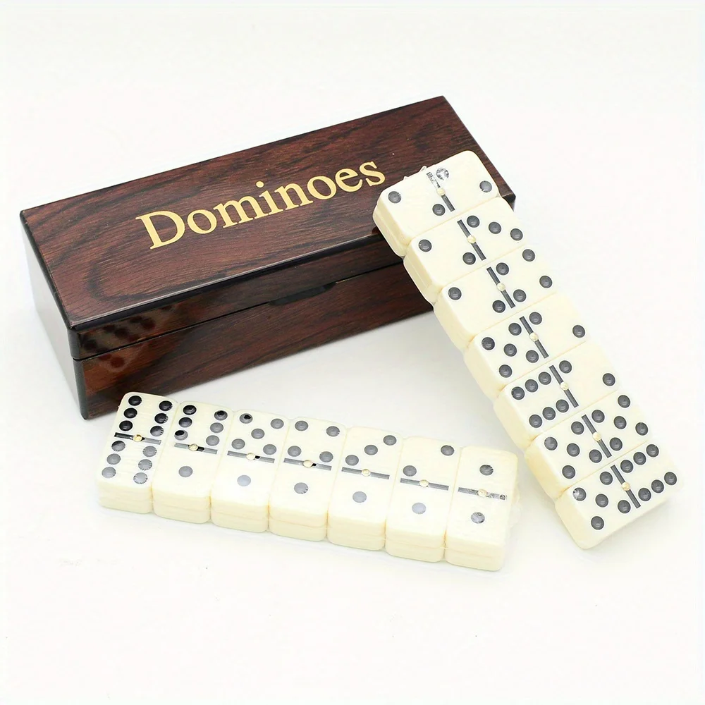 [Wooden Dominoes Game Set] 28p - Board Game Monopoli ulasan dan harga