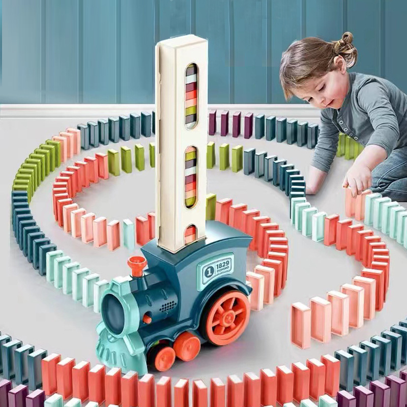 Automatic Laying Domino Train  - Board Game Monopoli ulasan dan harga