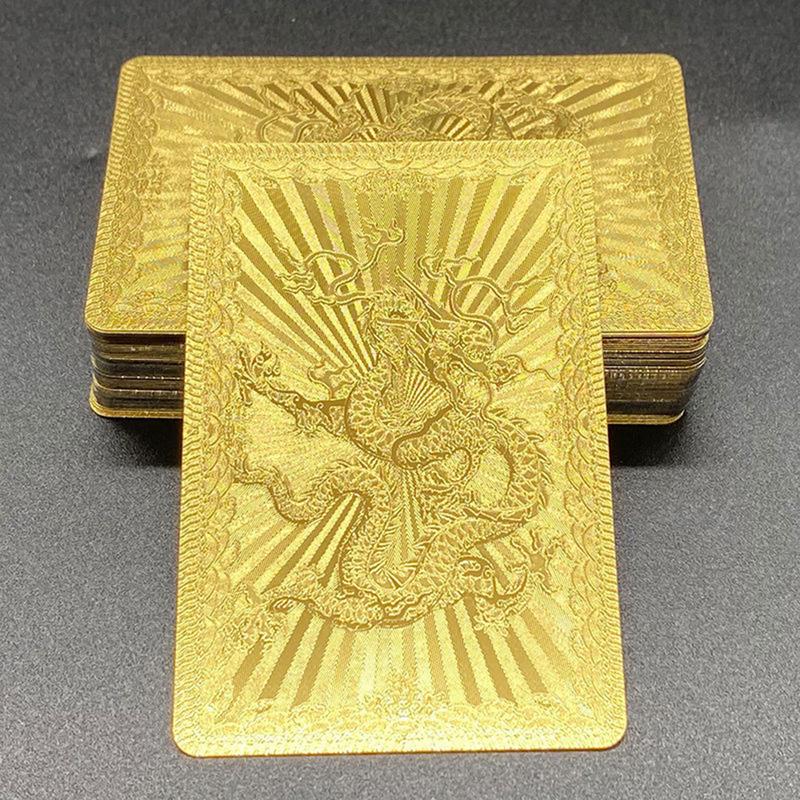 Gold Foil Poker Cards Luxury G - Board Game Festival ulasan dan harga