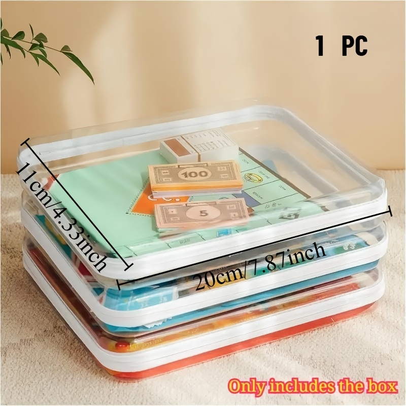 1pc Large Clear Hard Shell Sto - Board Game Box ulasan dan harga