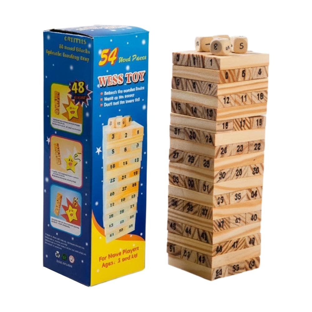 Small Size Wooden Building Blo - Board Game Monopoli ulasan dan harga