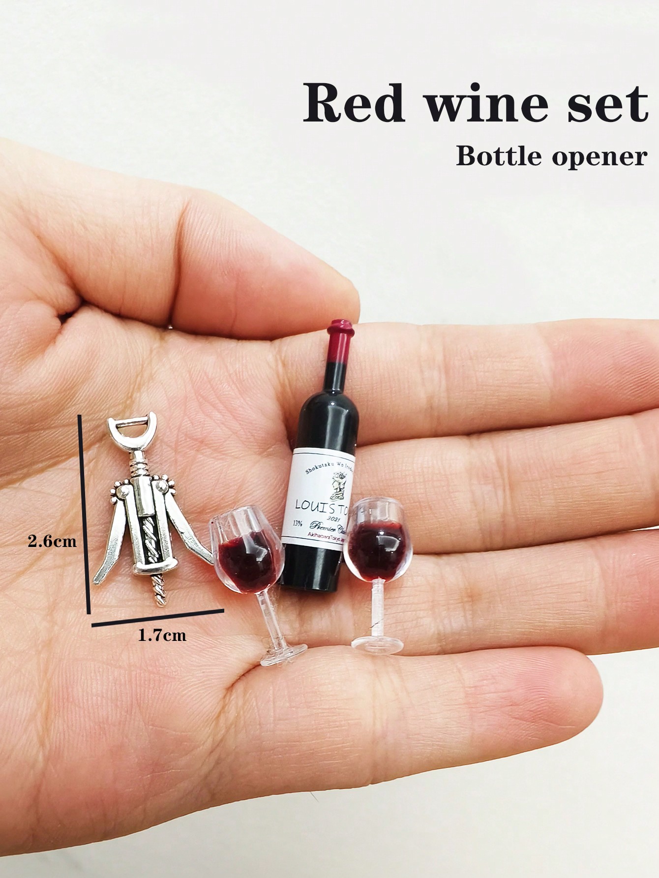 Dollhouse Mini Wine Champagne  - Miniature Terrain Set ulasan dan harga