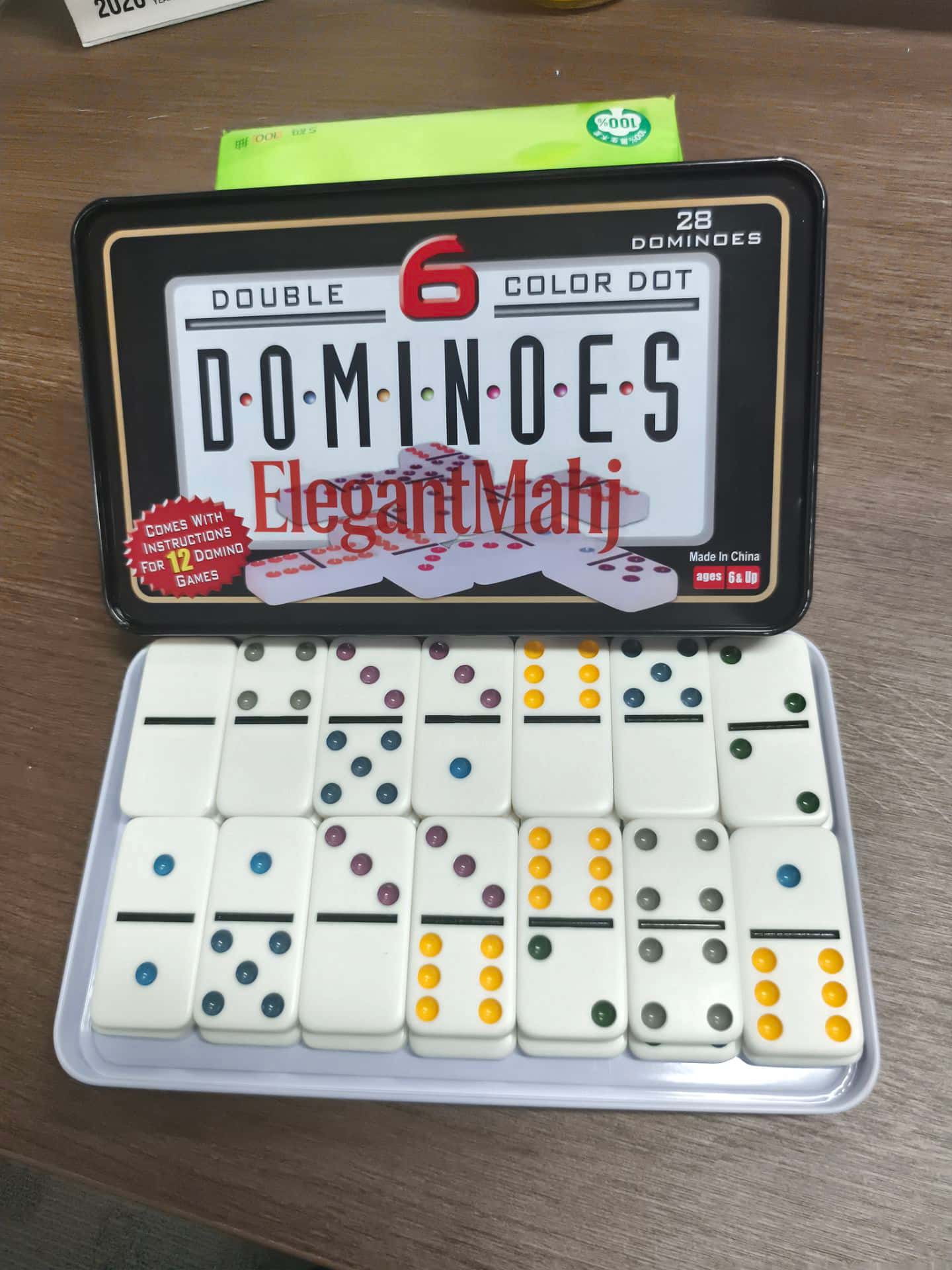 ElegantMahj Double Six Dominoe - Board Game Box ulasan dan harga